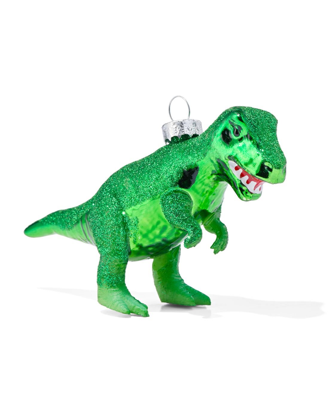 HEMA Kerstbal Groene Dino Glas 11cm (groen)