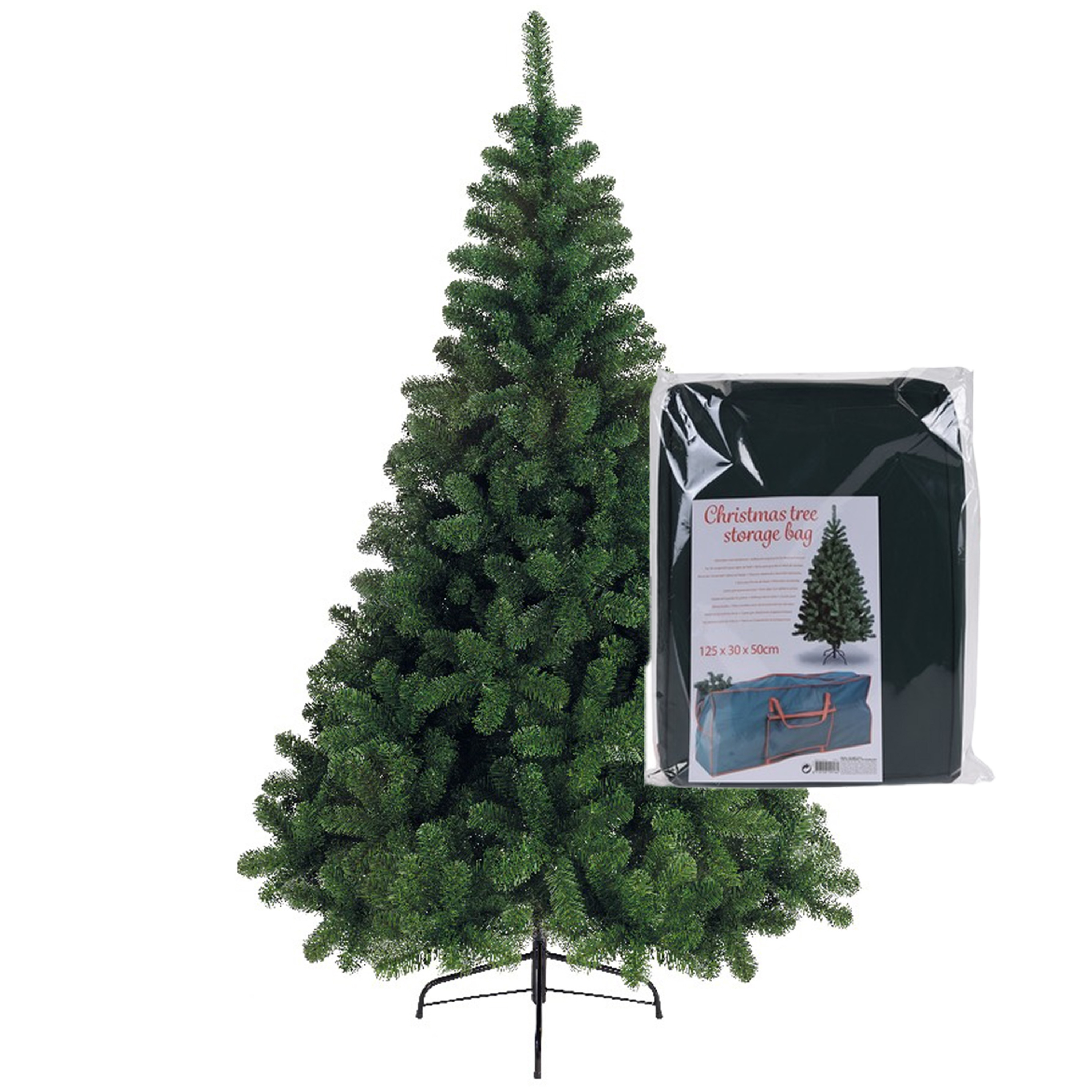 Bellatio Decorations kerstboom 150 cm met opbergzak -