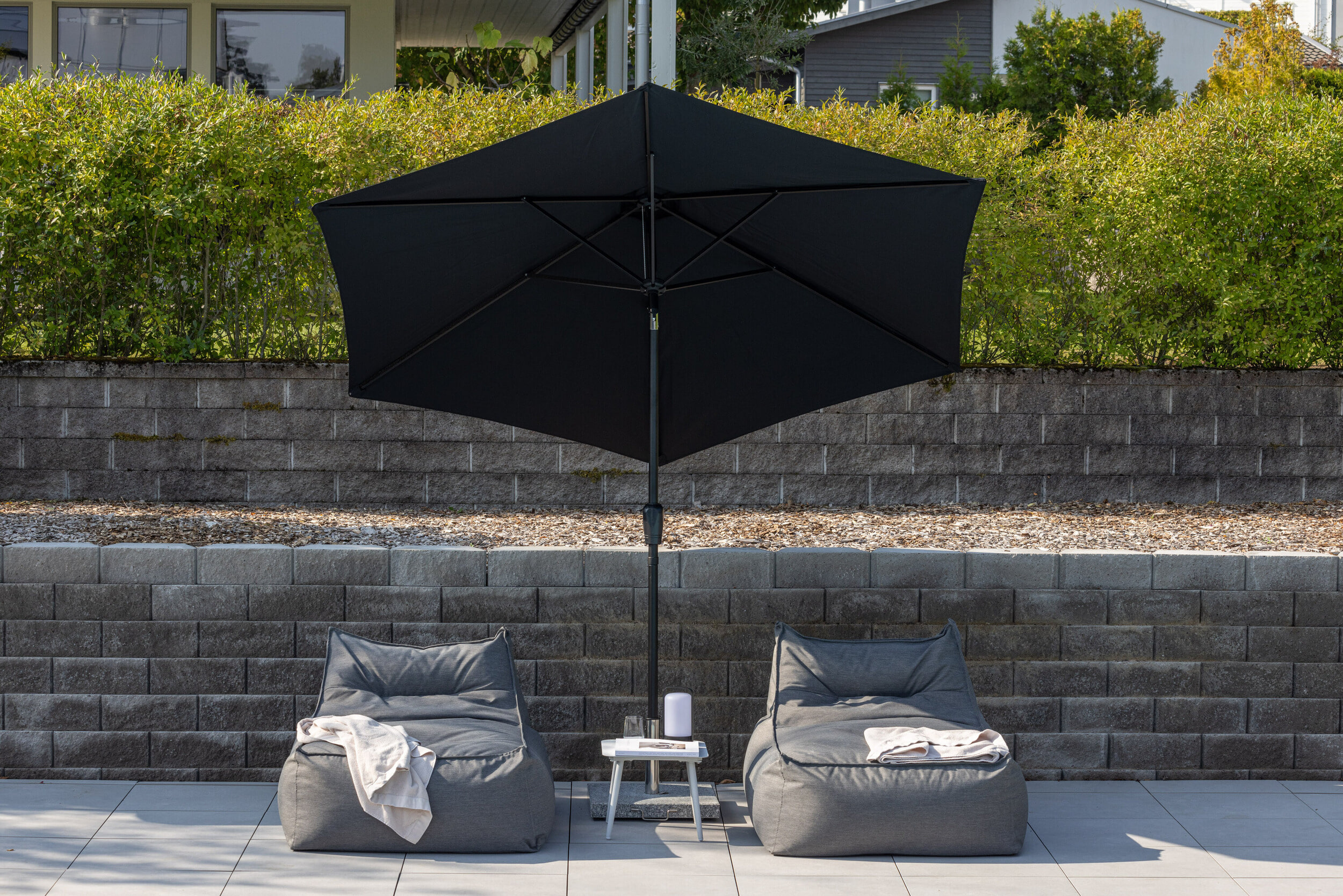 Nohr Parasol Antasia 300cm - Zwart