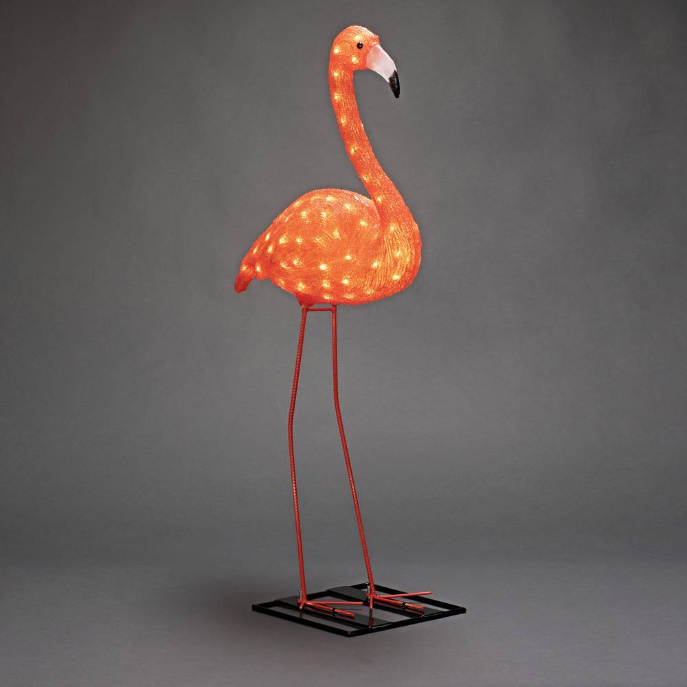 Konstsmide 6273-803 Acryl figuur Energielabel: F (A - G) Flamingo Barnsteen LED Oranje