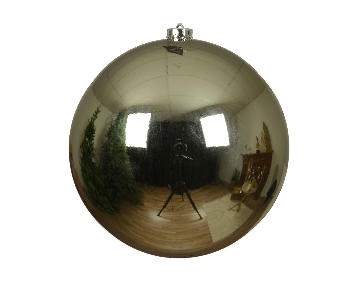 Decoris Kerstballen kunststof d14 cm rsmrn - 