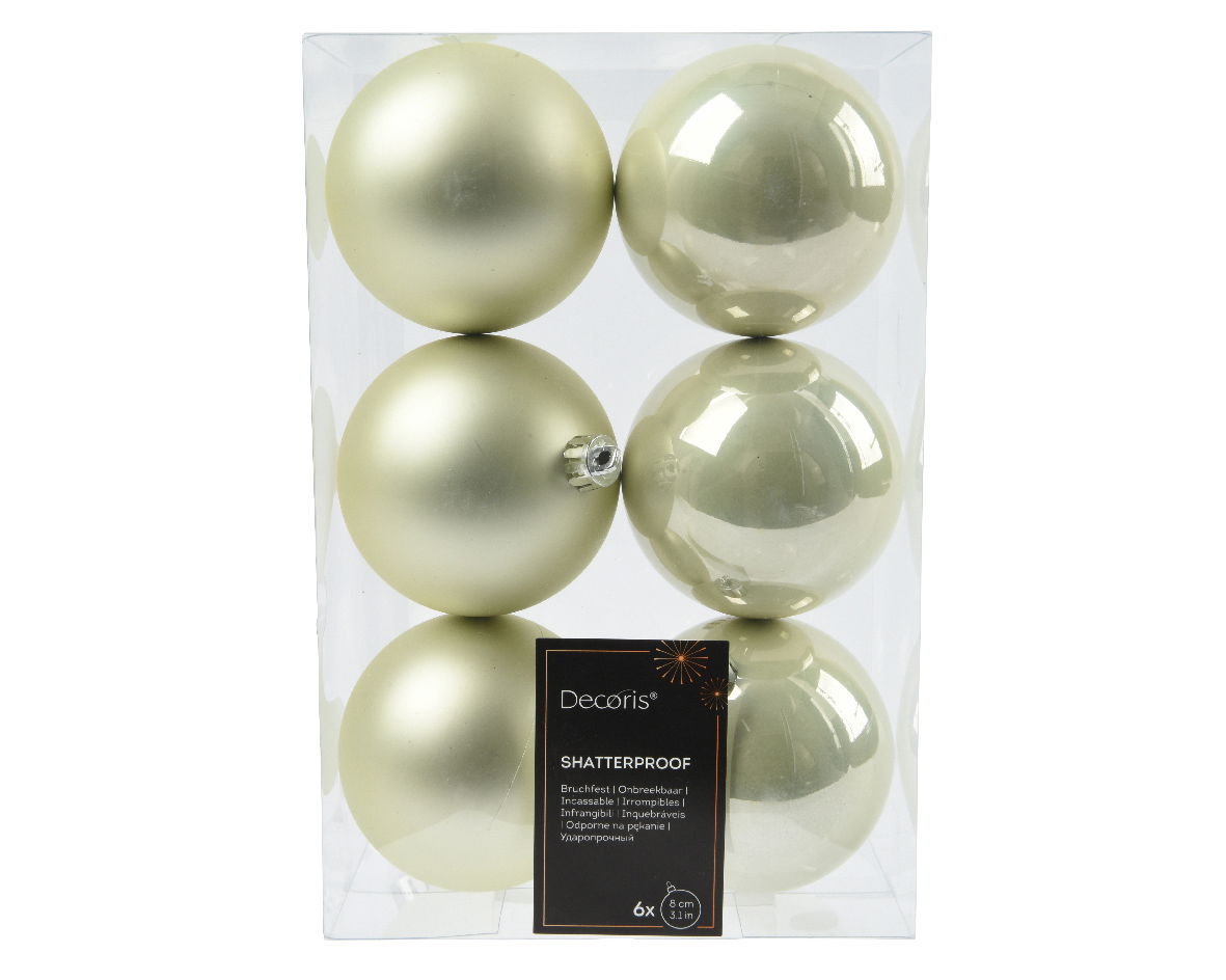 Decoris Kerstbal glas V - 