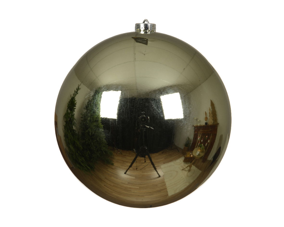 Decoris Kerstballen kunststof d20 cm rsmrn - 