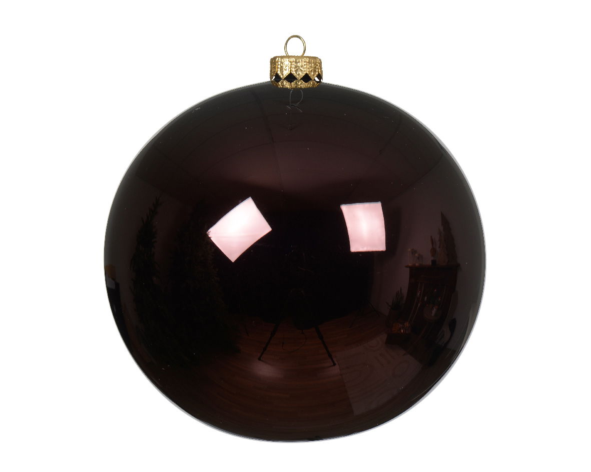 Decoris Kerstballen glas d15 cm z.trffl O - 