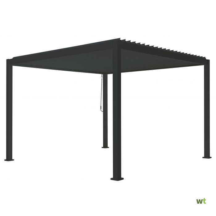 Suns Overkapping vierkant M Alvaro Gazebo 360 cm x 400 cm Matt royal grey - 