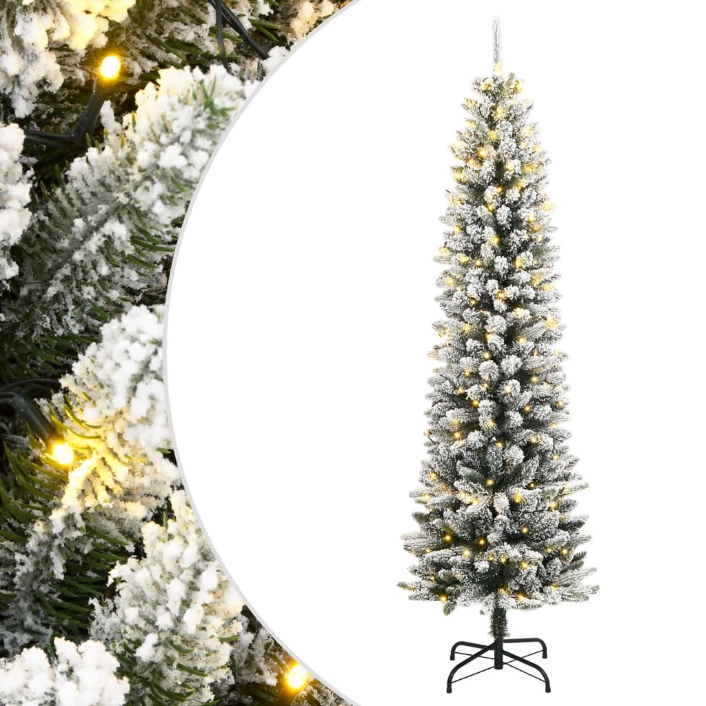 VidaXL Kunstkerstboom met 150 LED's en sneeuw 150 cm