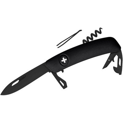 SWIZA Schweizer Messer D03 AllBlack - Taschenmesser Klappmesser 11 Funktionen