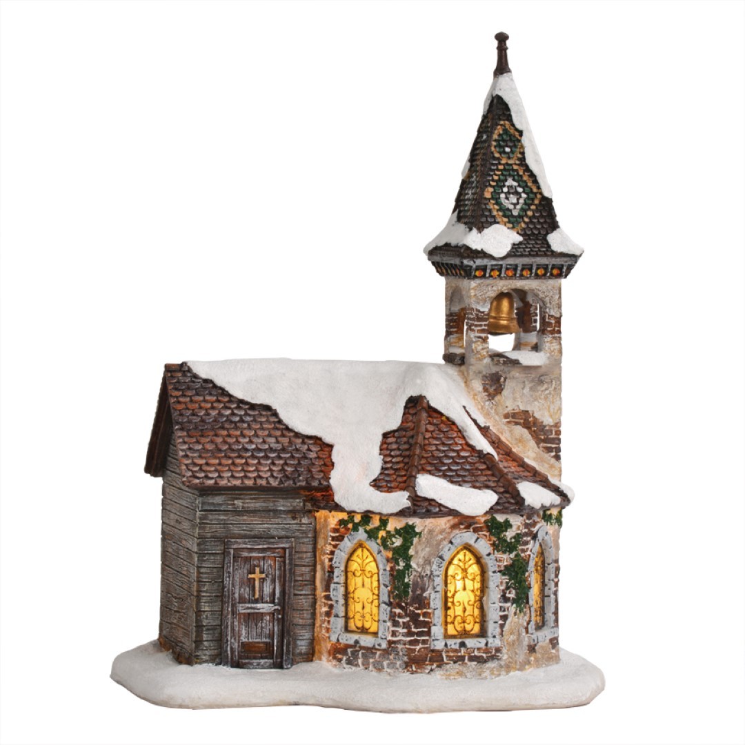 Luville Sint Chevalier kerk 17x14x24 cm - 