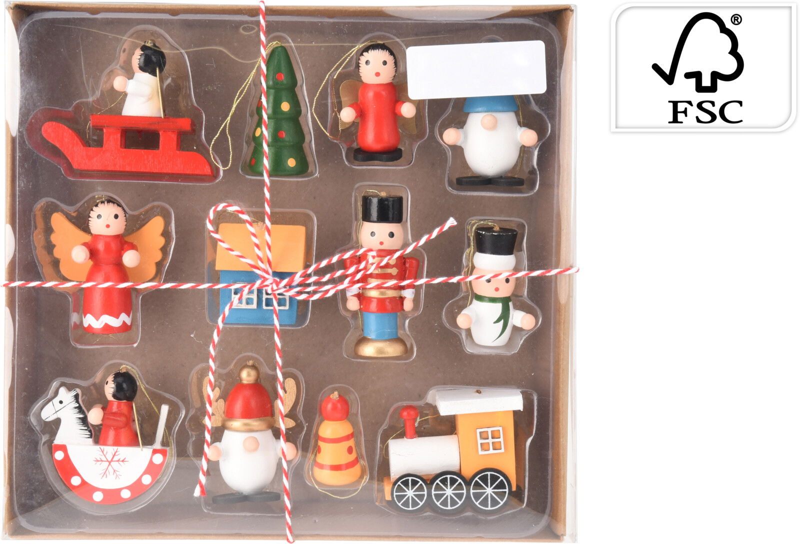 Nampook Houten hangdeco s12sts tra kerstversiering - 