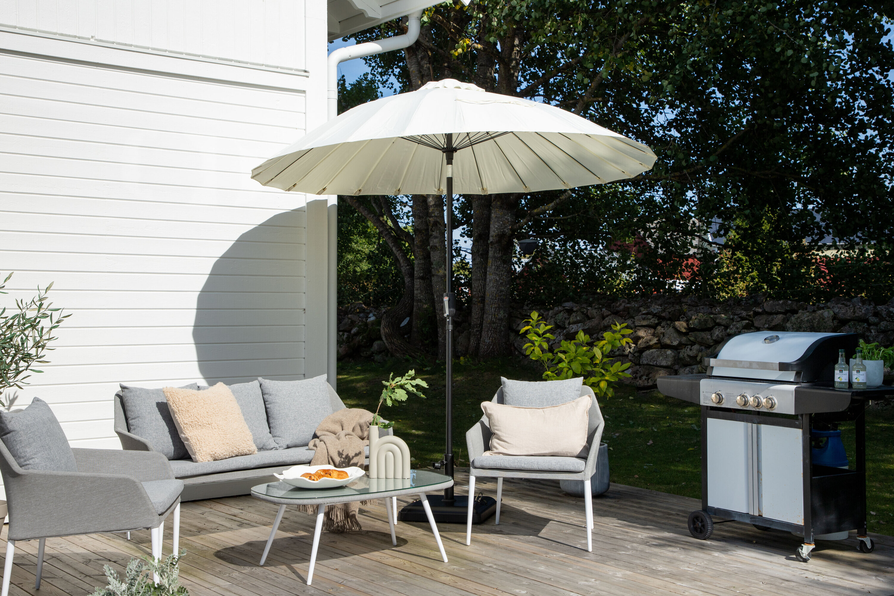 Nohr Parasol Karman 270cm - Wit