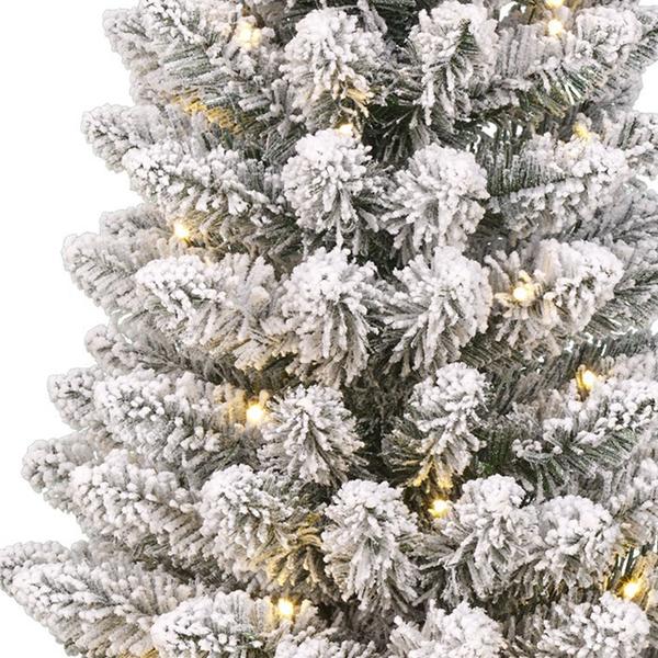 Black Box Charlton Pilar kerstboom led groen warm wit 160L TIPS 362 en timer & dimmer h215xd56cm - 