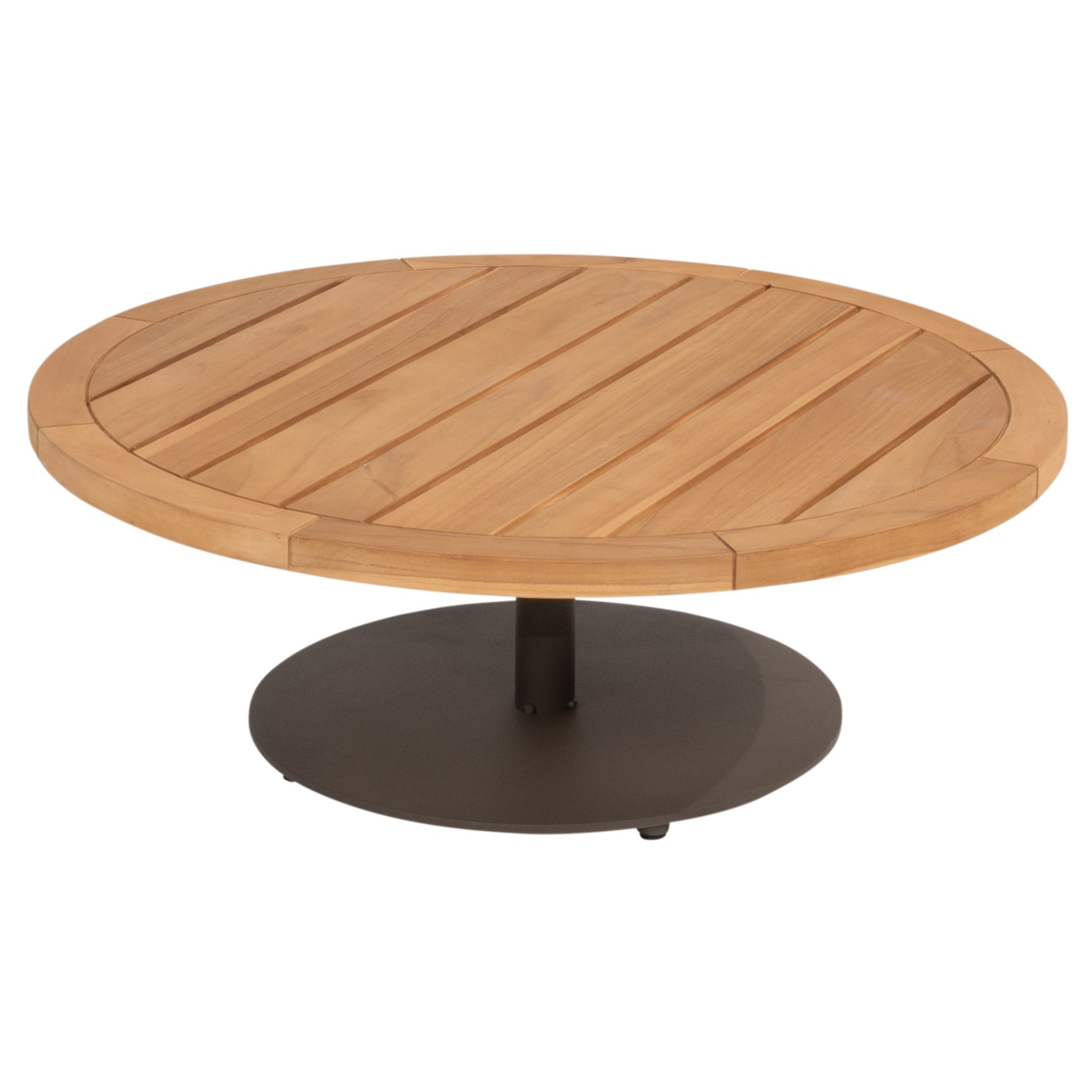 4 Seasons Outdoor Volta lounge tuintafel met middenpoot 80xH30 cm aluminium terre 