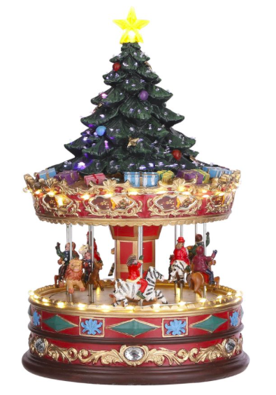 Luville  Carousel with Christmas tree on top adapter included - 