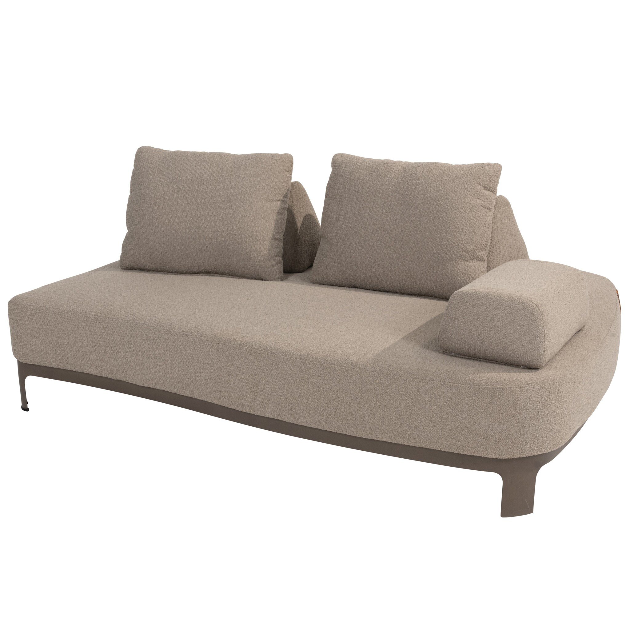 4 Seasons Outdoor Santorini cuddle bench met 2 x rugondersteuning terre 