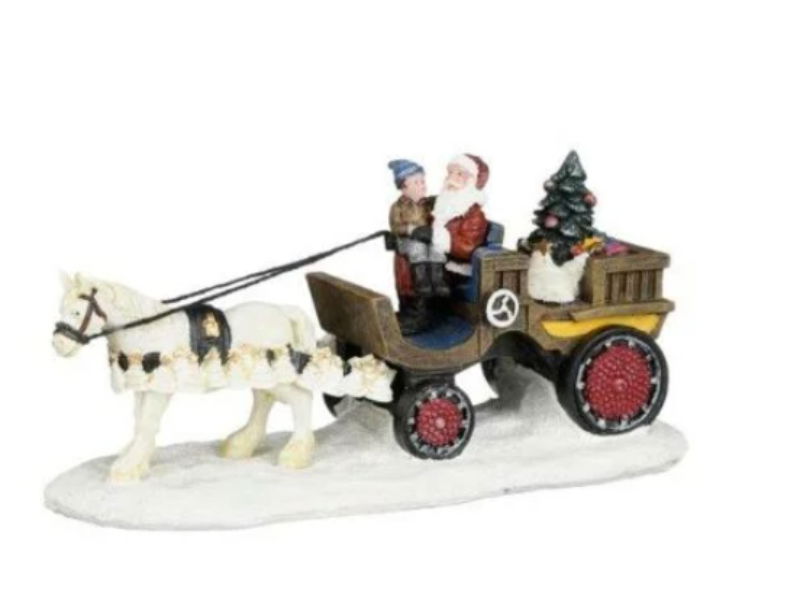 Luville Santa on his sleigh l17b7h8 cm - 