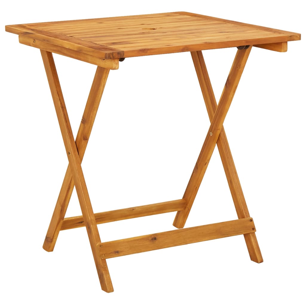 vidaXL 3-delige Bistroset stof en massief hout beige