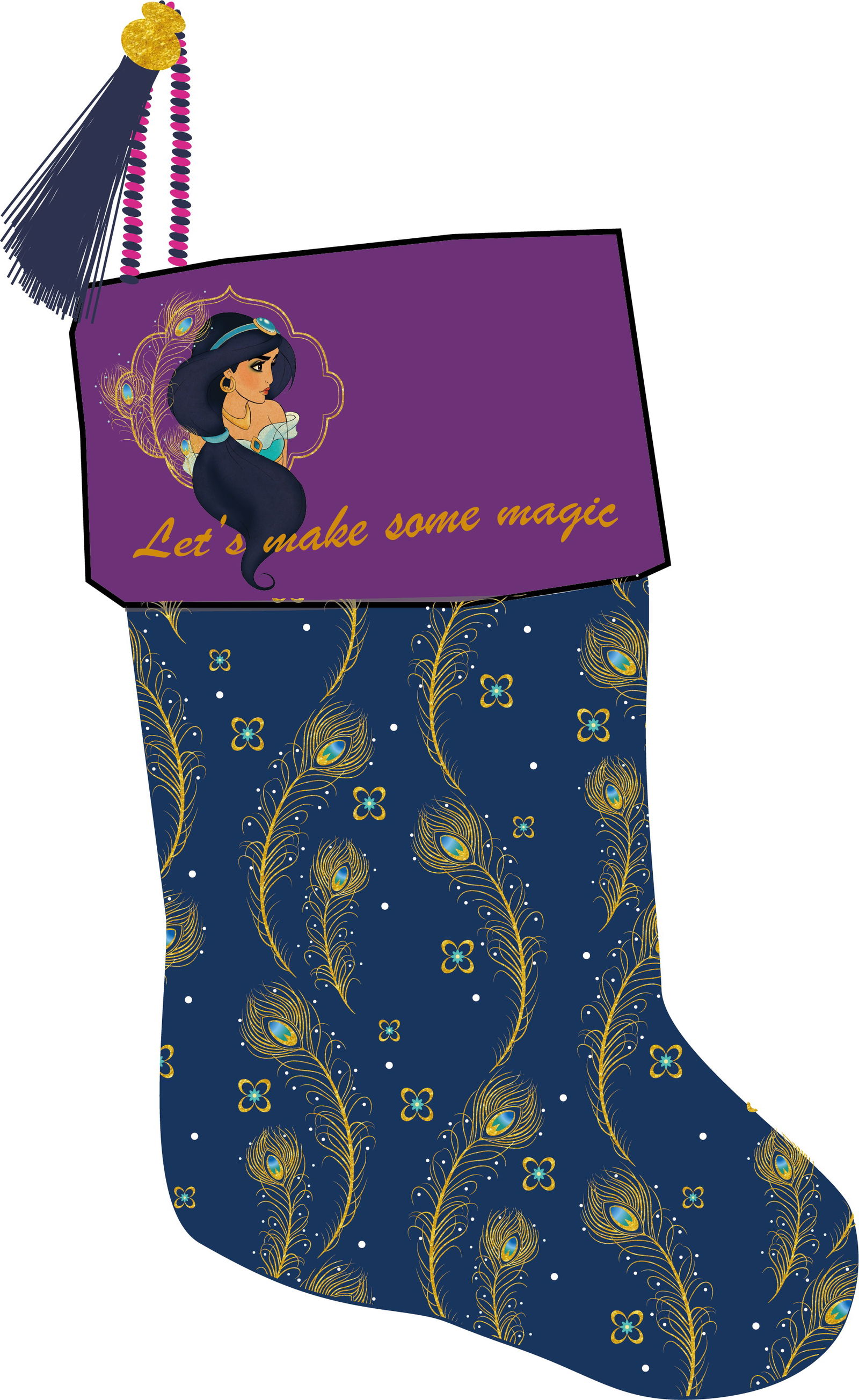 Disney Stocking Aladdin 25x1x45 cm - 