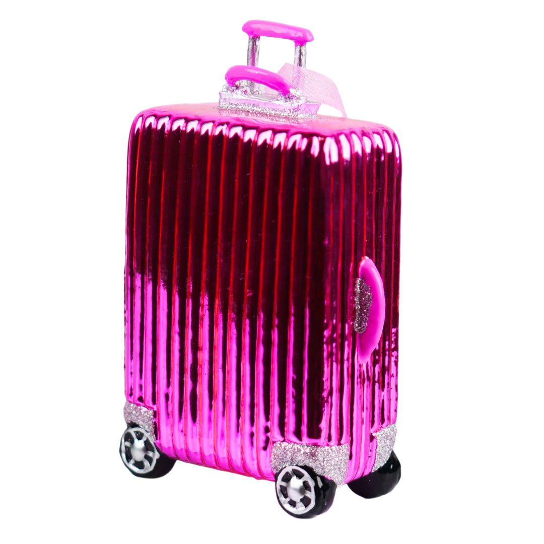 Kurt s. Adler 5.25 inch Glass Suitcase Orna. 5x5x10 cm kerstornament - 