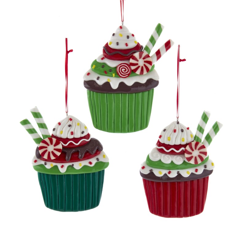 Kurt s. Adler Orn.claydgh cupcake l12cm - 