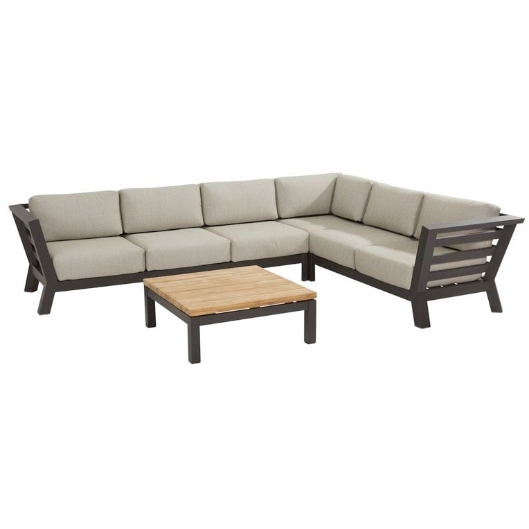 4 Seasons Outdoor Meteoro hoek loungeset 5-delig antraciet 4-Seasons Outdoor