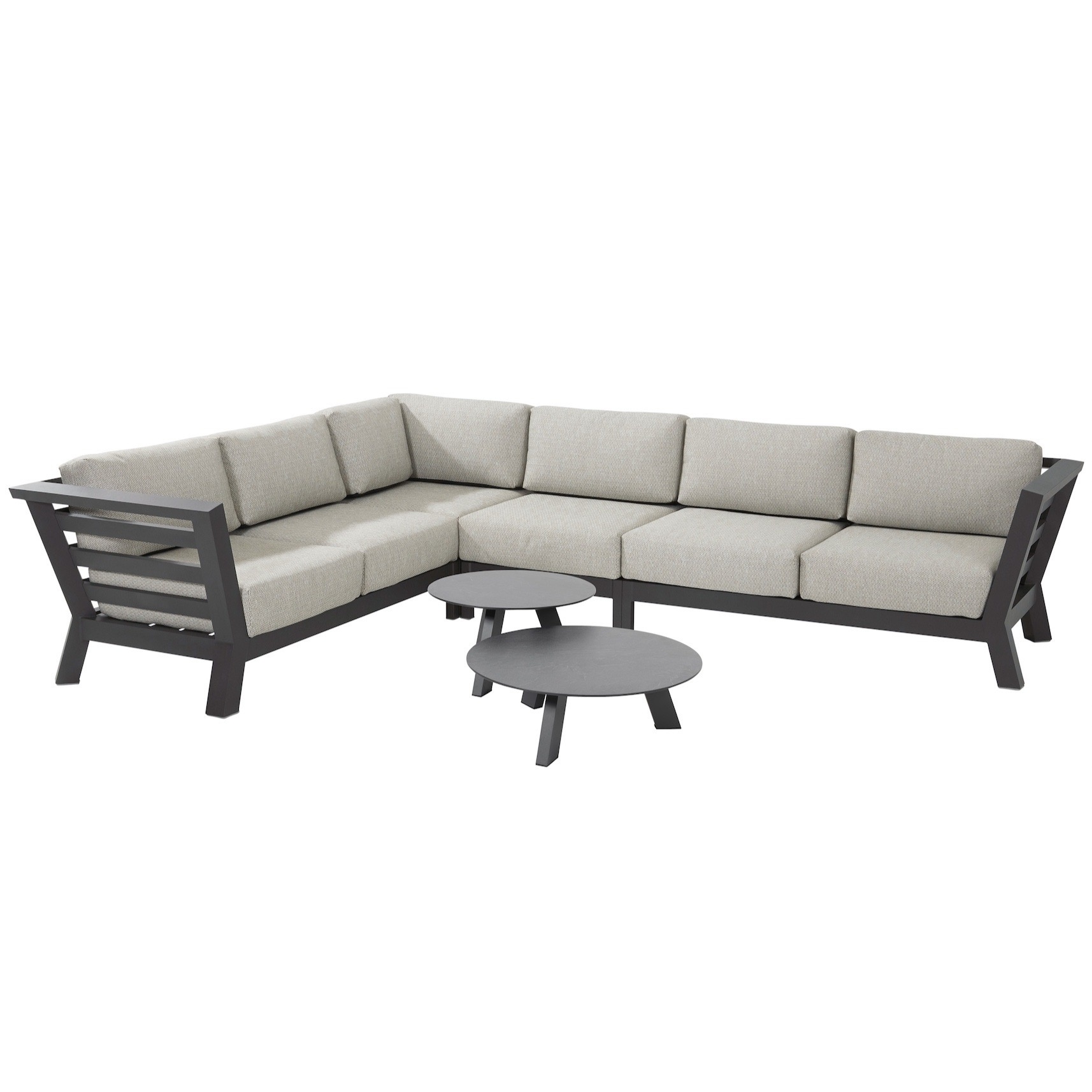 4 Seasons Outdoor Meteoro hoek loungeset 6 delig antraciet 