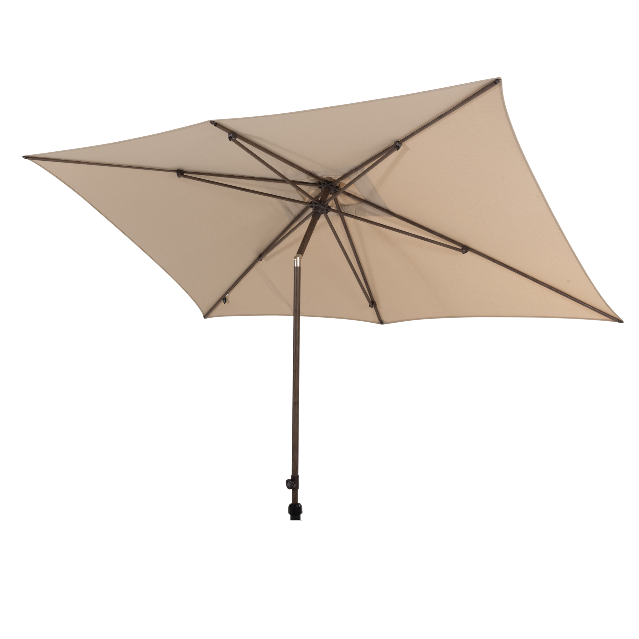 4 Seasons Outdoor Azzurro stokparasol 200x300 cm wenge frame beach 