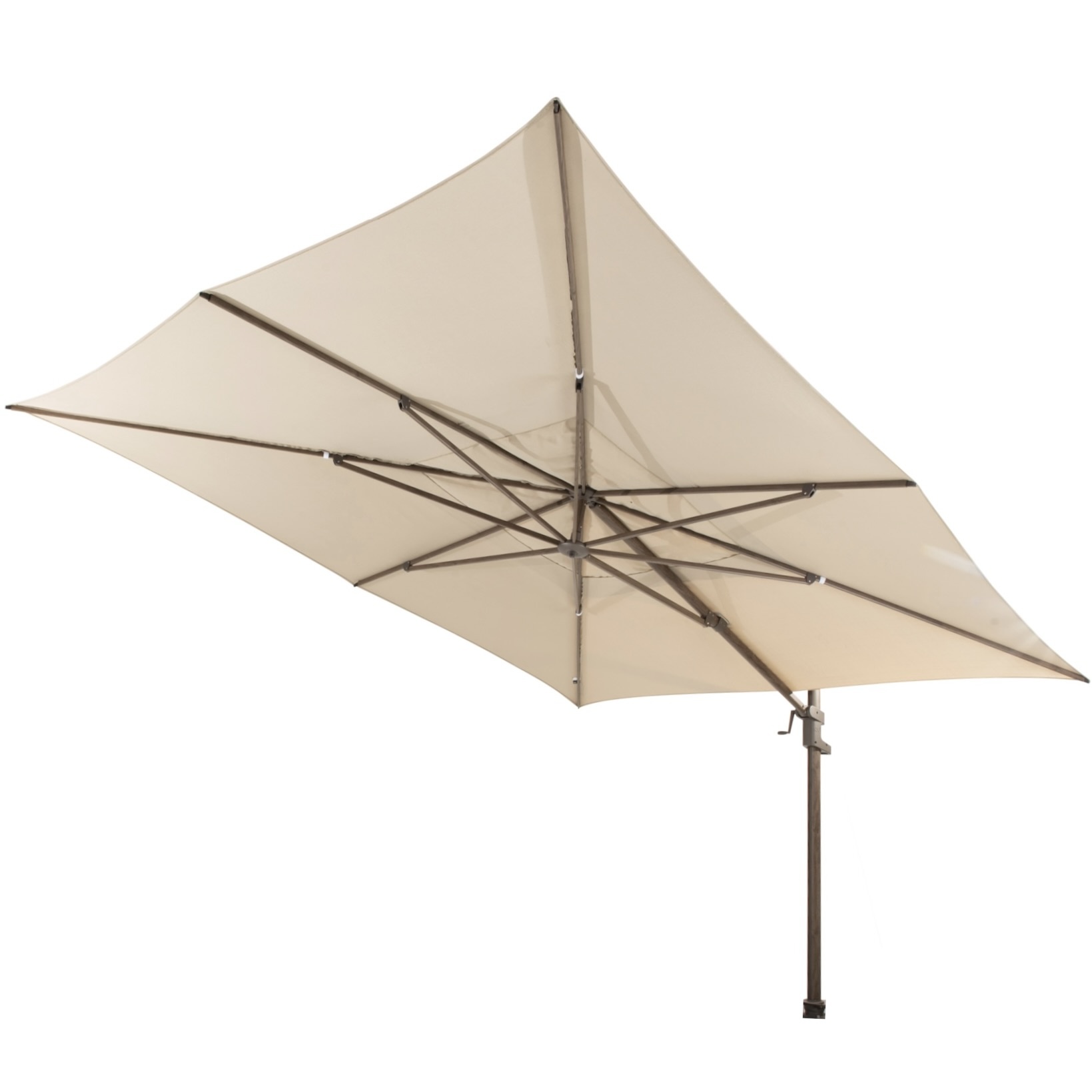 4 Seasons Outdoor Finca zweefparasol 400x300 cm wenge frame beach 