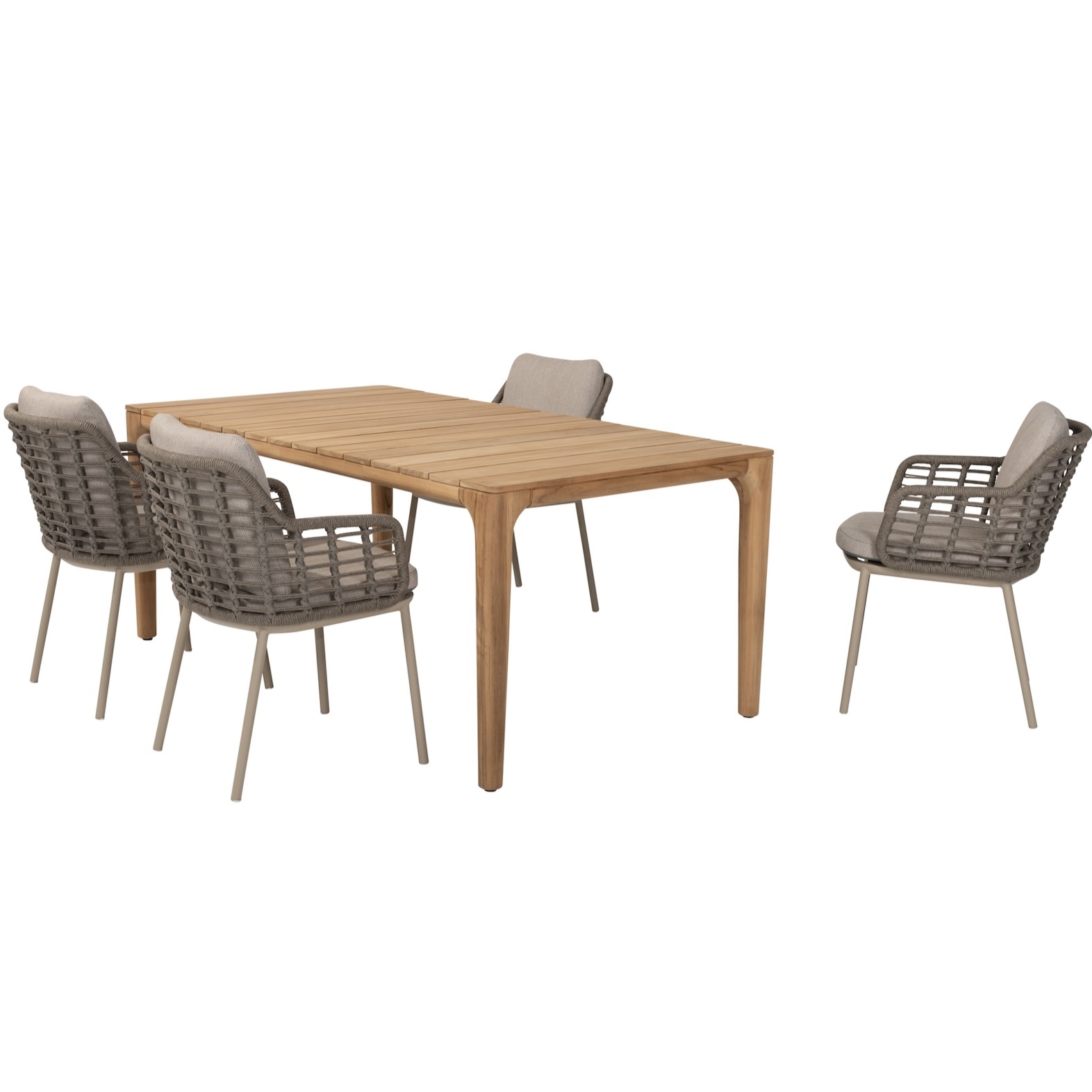 Taste 4SO Puglia Liam dining tuinset 180x100xH75 cm 5 delig teak 