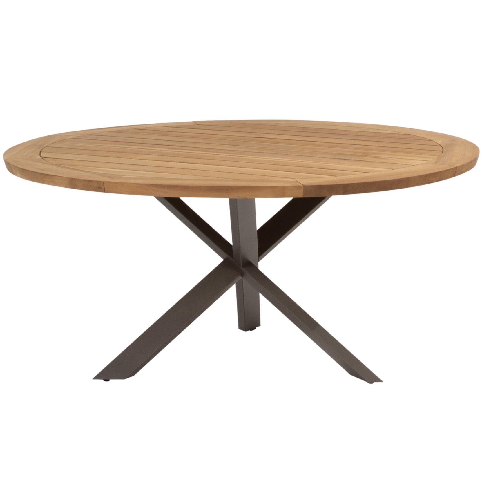 Taste 4SO Prado dining tuintafel 160øx75 cm rond teak terra 