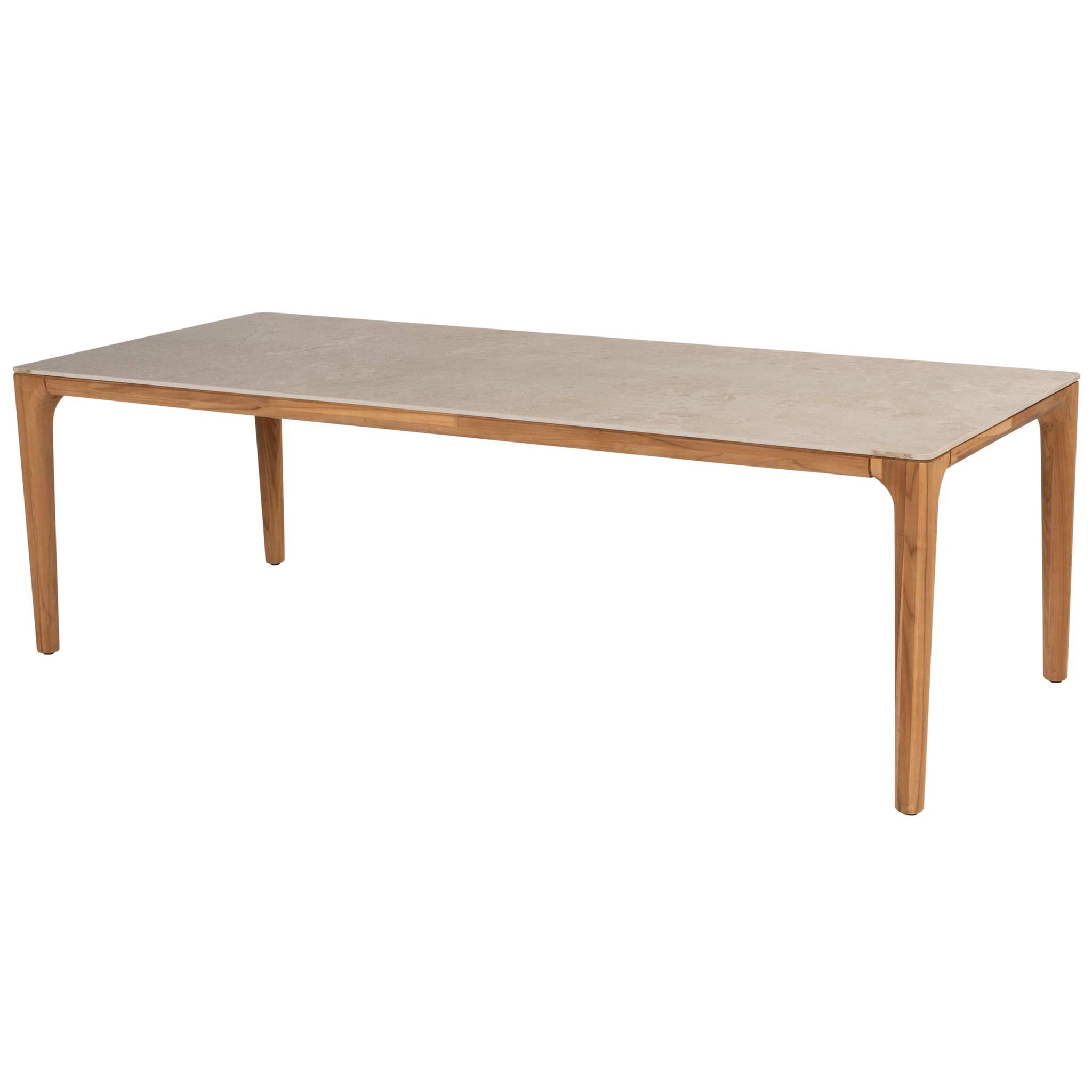 Taste 4SO Liam dining tuintafel 240x100xH75 cm  teak met keramisch blad 