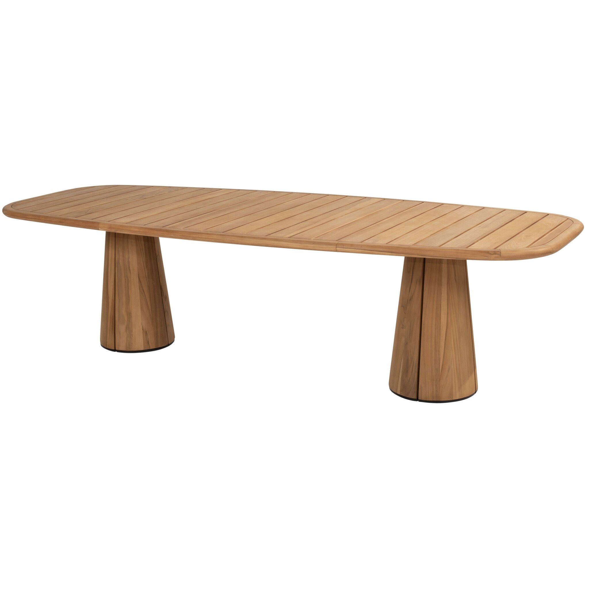 Taste 4SO Capri barrel dining tuintafel 280x110xH75 cm naturel teak 4 Seasons Outdoor