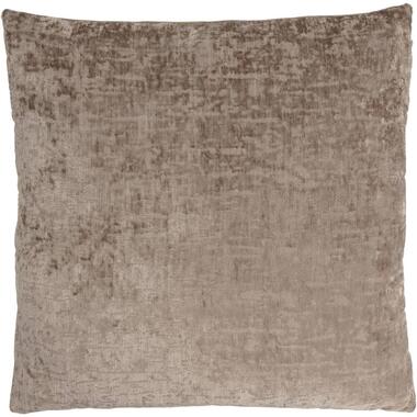 Leen Bakker Woonkussen Runa - taupe - 60x60 cm