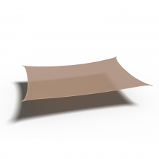 Platinum Schaduwdoek shade sail HDPE rechthoek 4x3m (Sand)