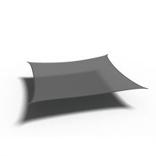 Platinum Schaduwdoek shade sail HDPE vierkant 3,6m (Anthracite)