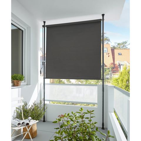 KONIFERA Verticale luifel Klemzonnescherm Bxh: 150x225 cm, met telescoopfunctie