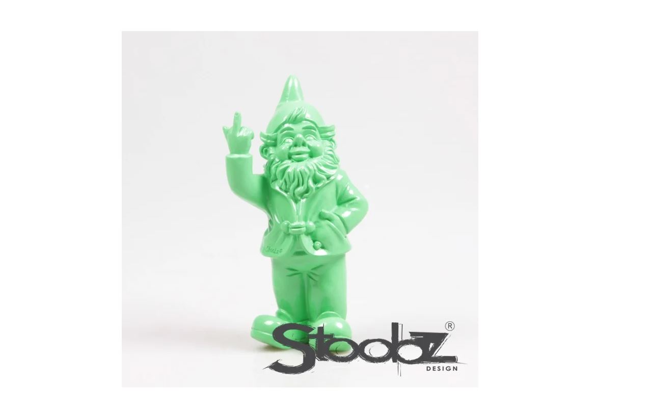 Stoobz Design Stoobz Kabouter F*ck You Lime Groen 20cm