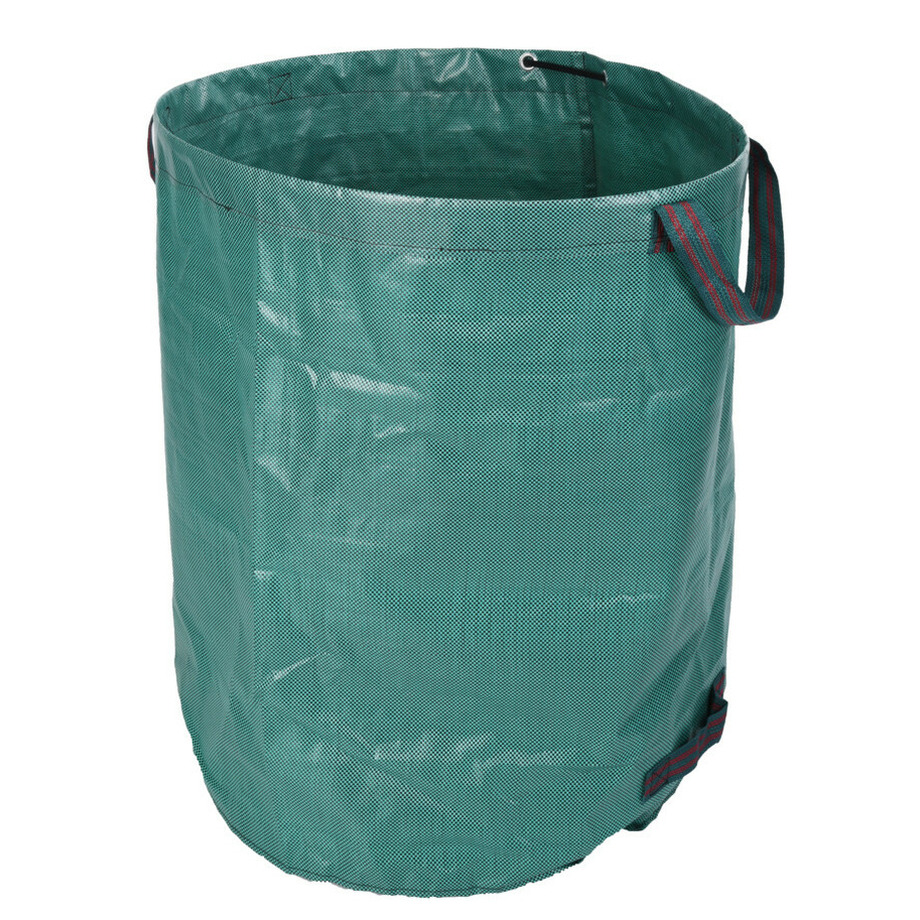 Pro Garden Progarden Tuinafvalzak - opvouwbaar - groot formaat - groen - 270 liter - bladeren opruimen -