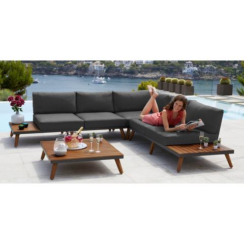 MERXX Tuinset Athene Aluminium frame met acaciahout, FSC 100%, onze blijvende laagste prijs (15-delig)