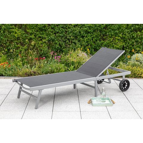 MERXX Ligstoel Aluminium/textiel, verstelbaar