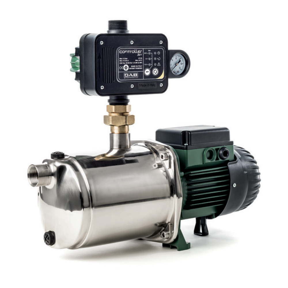 Dab EuroInox 40/30 M +  Control-D Hydrofoorpomp