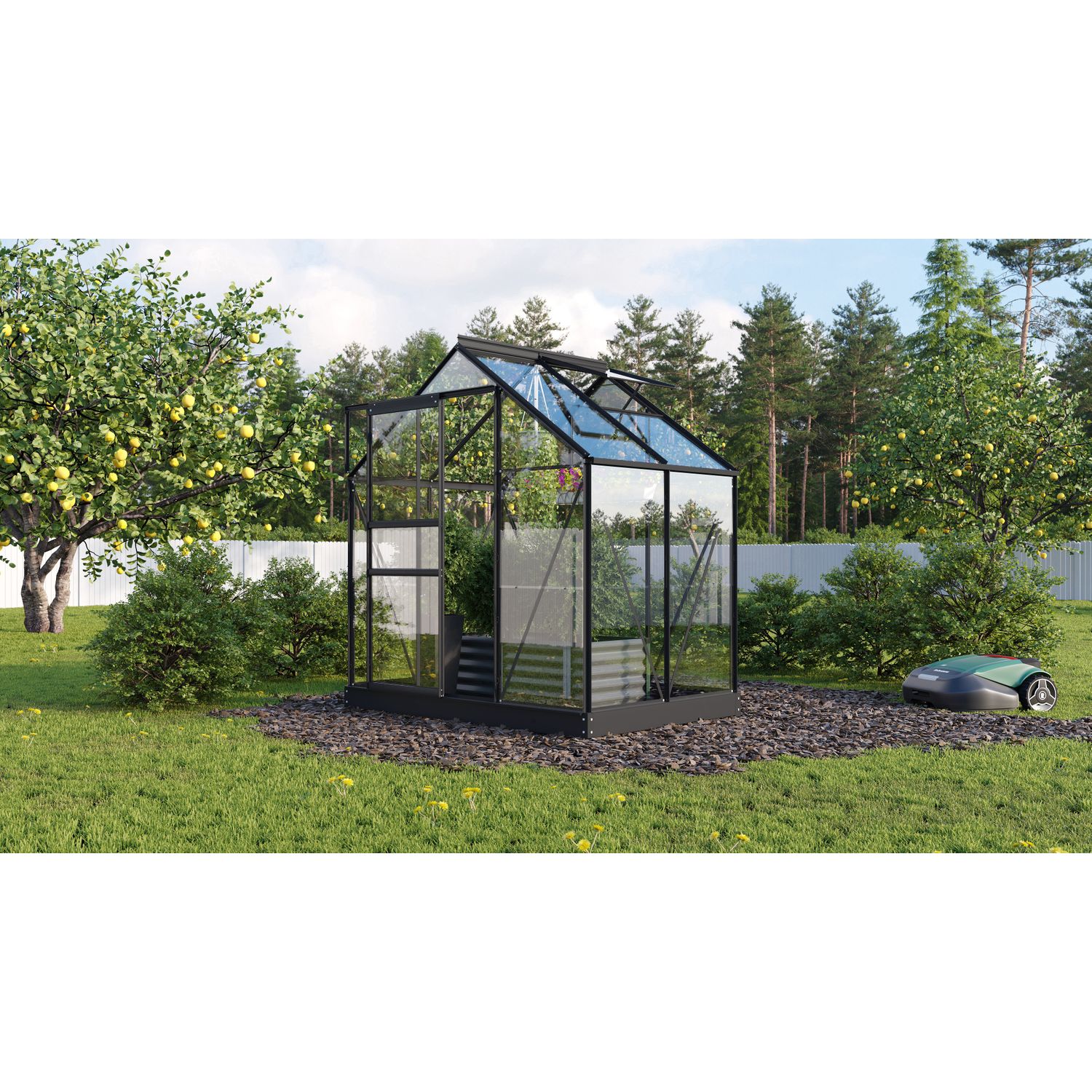 Vitavia Broeikas Planet 2500 Zwart Aluminium Esg 3mm