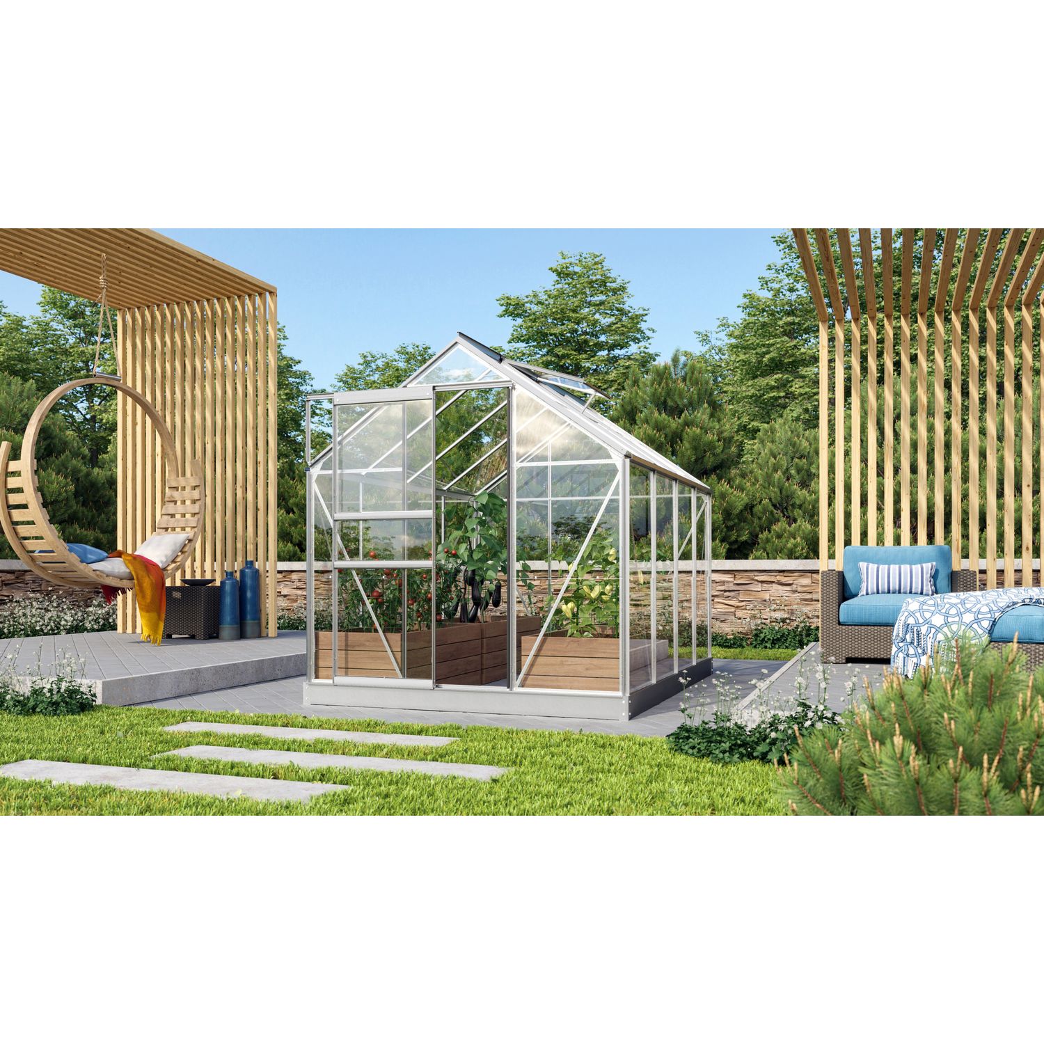 Vitavia Serre Venus Maat 5000 Geanodiseerd Aluminium Gehard Glas (esg) 3mm