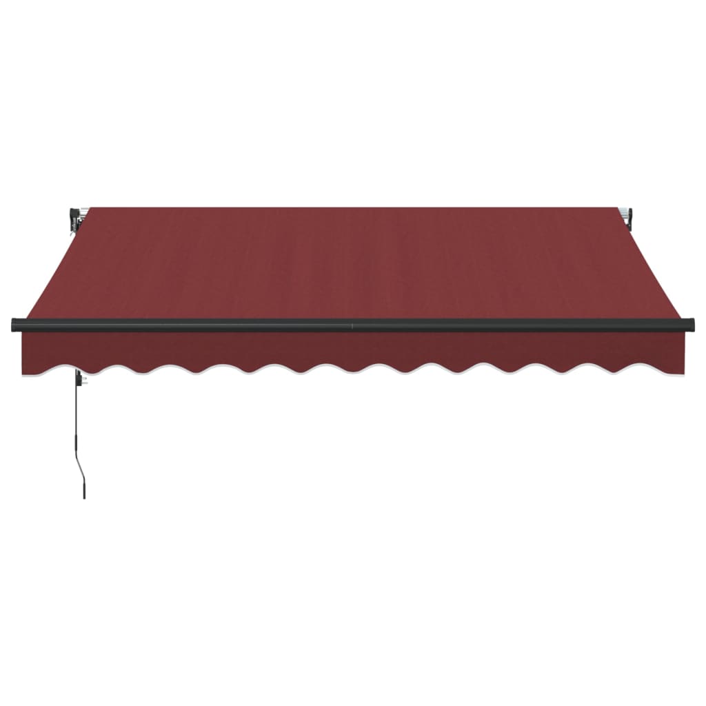 vidaXL Luifel automatisch uittrekbaar 300x250 cm bordeauxrood