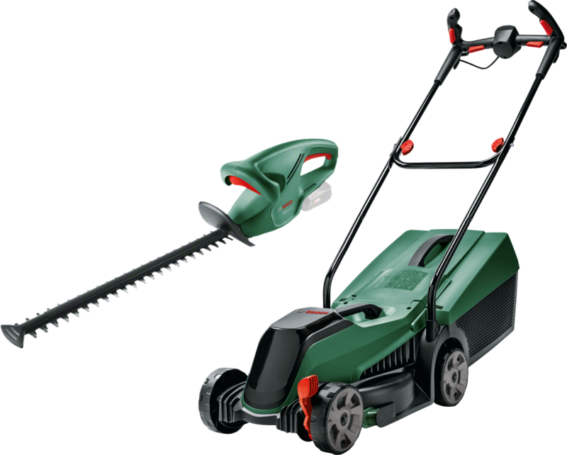 Bosch CityMower 18V-32 (zonder accu) +  EasyHedgeCut 18-45 Li (zonder accu)