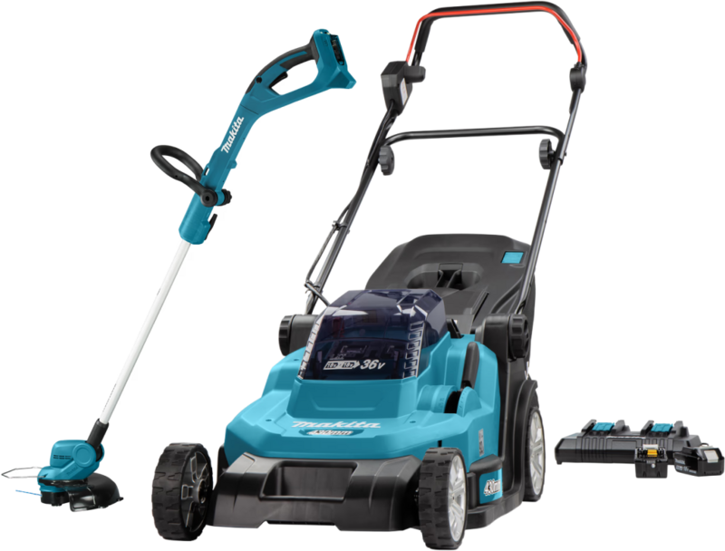 Makita DLM432PT incl. 5,0 Ah Accu (2x) +  DUR193Z