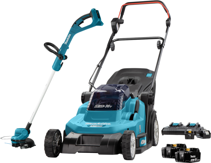 Makita DLM432PT incl. 5,0 Ah Accu (2x) +  DUR193Z + 5,0 Ah 18V Accu (2x)