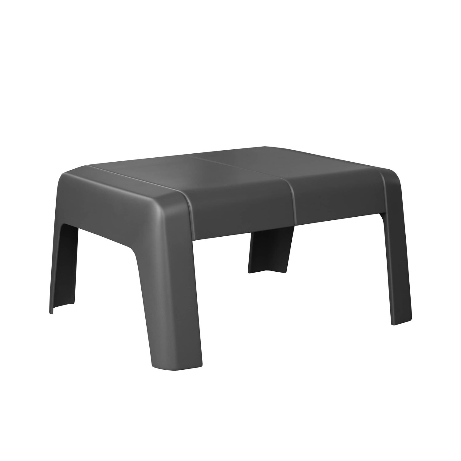 NATERIAL Tuintafel/voetenbank Halios Donkergrijs 47,8x58x29,5cm