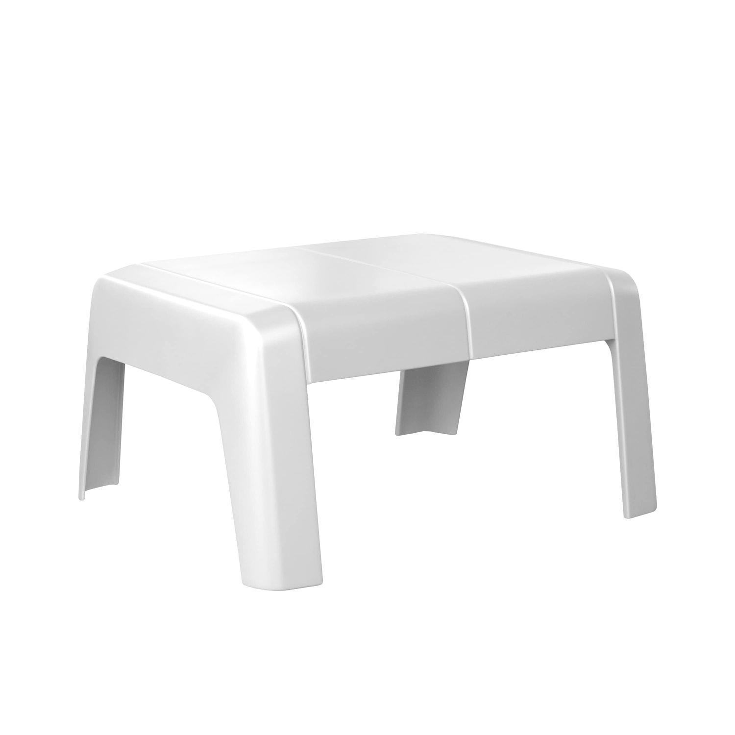 NATERIAL Tuintafel/voetenbank Halios Wit 47,8x58x29,5cm