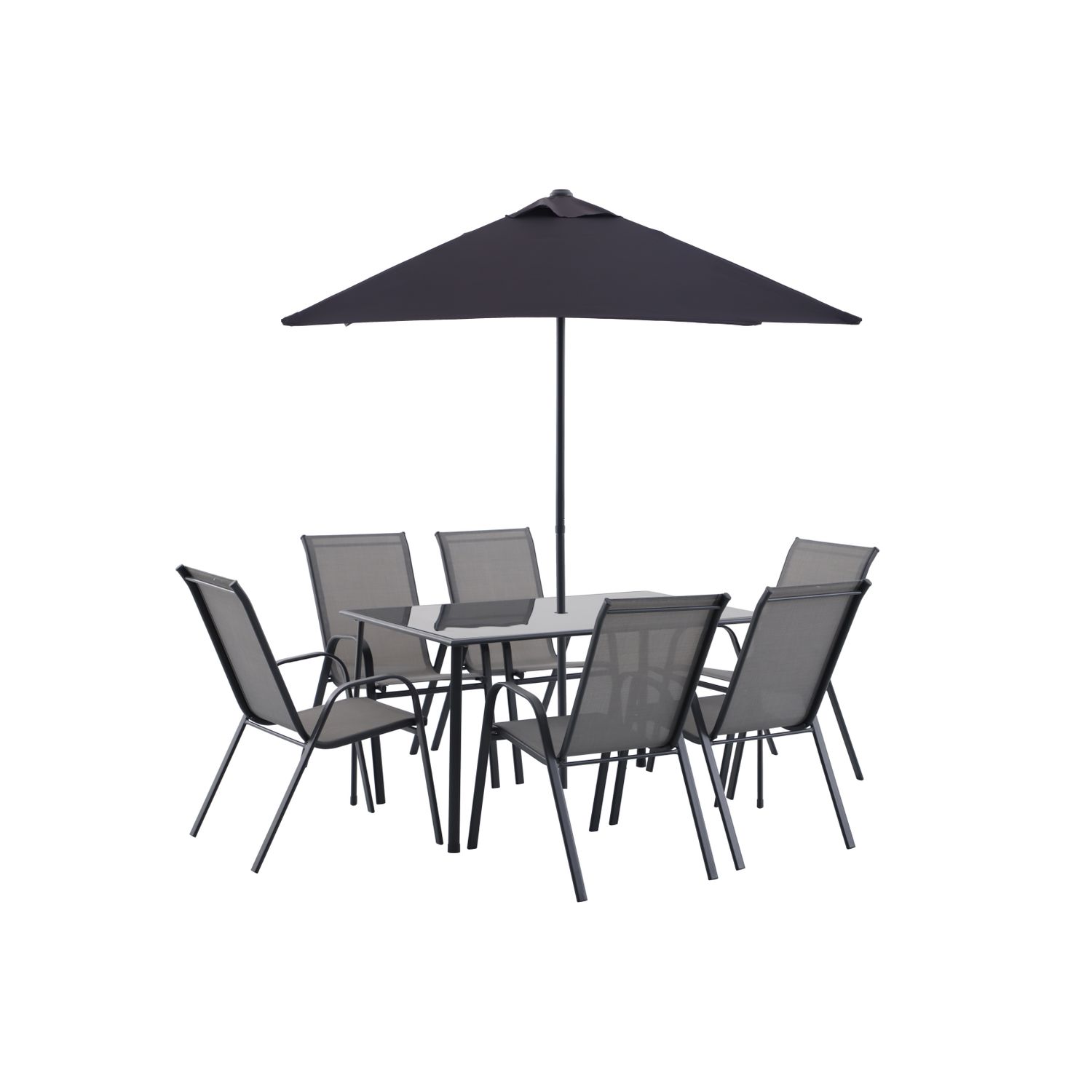 Central Park Dining Tuinset Paolo 8-delig 6 Personen