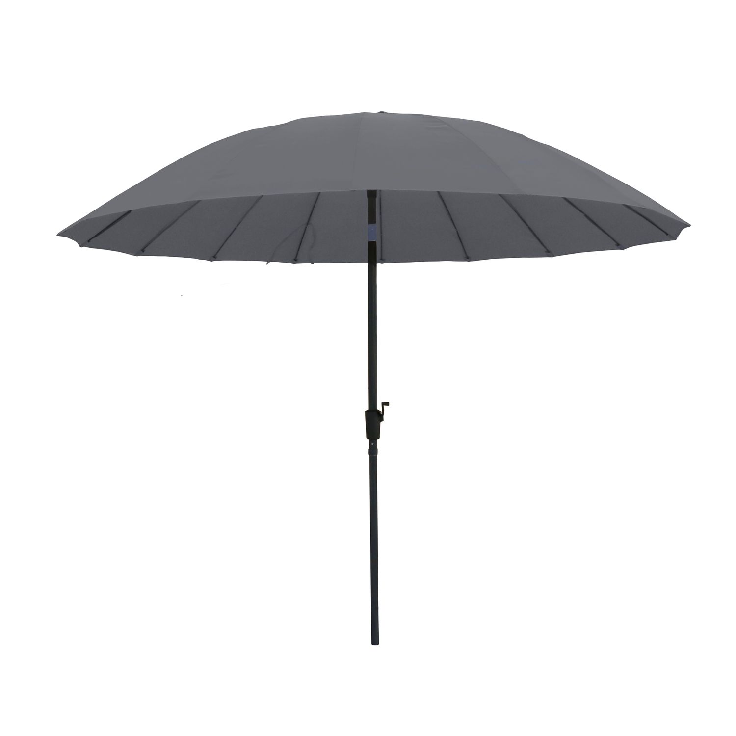 Central Park Parasol Shanghai Ø270cm Aluminium Staal Grijs